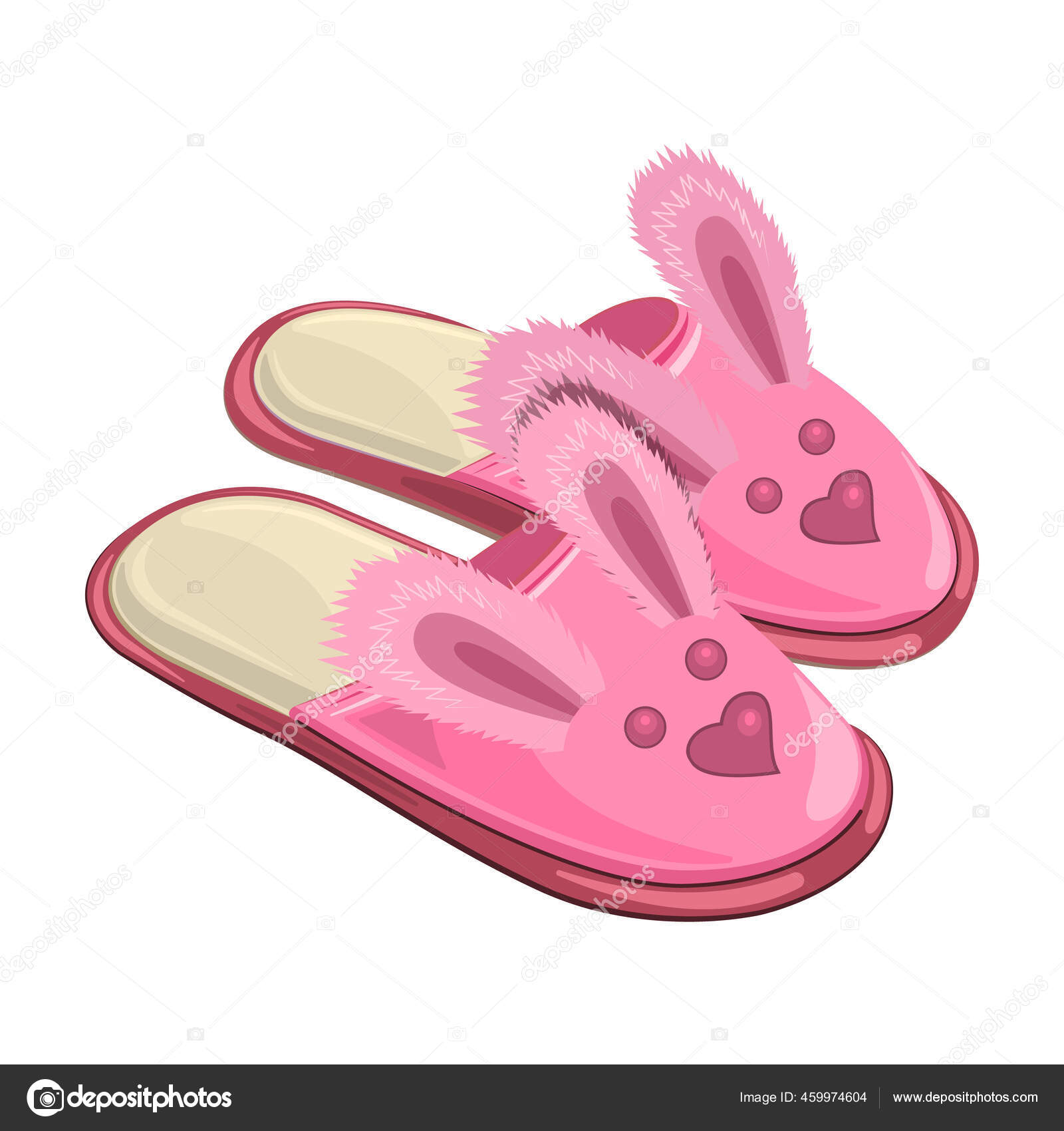 Slippers vector icon illustration design - stock vector 3989132 | Crushpixel