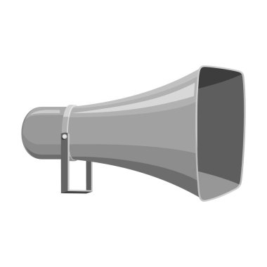 Sözcü vektör simgesi. Çizgi film vektör simgesi beyaz arkaplan hoparlöründe izole edildi.