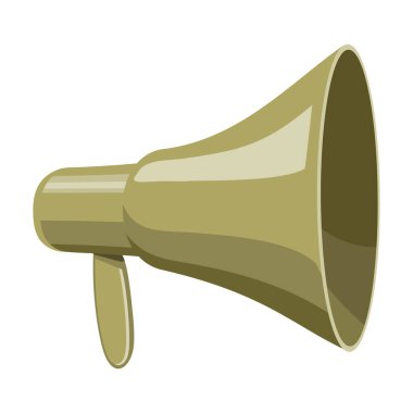 Sözcü vektör simgesi. Çizgi film vektör simgesi beyaz arkaplan hoparlöründe izole edildi.