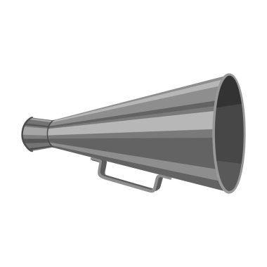 Sözcü vektör simgesi. Çizgi film vektör simgesi beyaz arkaplan hoparlöründe izole edildi.