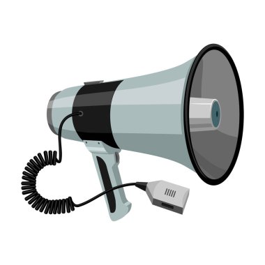 Sözcü vektör simgesi. Çizgi film vektör simgesi beyaz arkaplan hoparlöründe izole edildi.