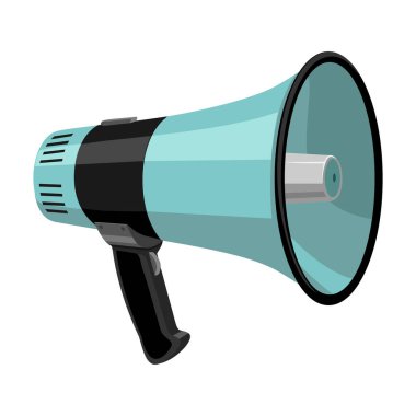 Sözcü vektör simgesi. Çizgi film vektör simgesi beyaz arkaplan hoparlöründe izole edildi.