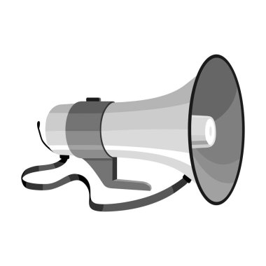 Sözcü vektör simgesi. Çizgi film vektör simgesi beyaz arkaplan hoparlöründe izole edildi.