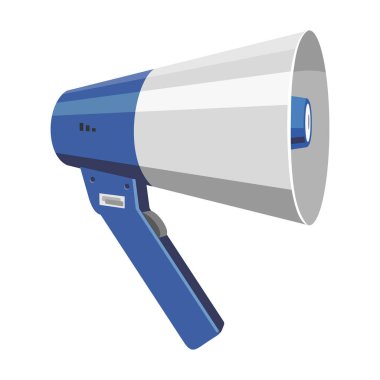 Sözcü vektör simgesi. Çizgi film vektör simgesi beyaz arkaplan hoparlöründe izole edildi.