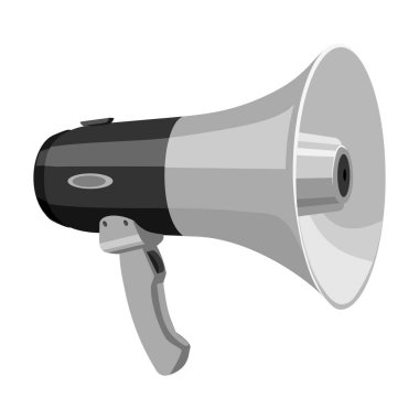 Sözcü vektör simgesi. Çizgi film vektör simgesi beyaz arkaplan hoparlöründe izole edildi.