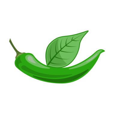 Baharatlı biber vektör simgesi. Çizgi film vektör simgesi beyaz arkaplan baharatlı biber üzerinde izole edilmiş..