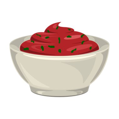 Sos vektörü simgesi. Beyaz arkaplan sosunda izole edilmiş çizgi film vektör simgesi..