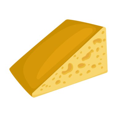 Peynir vektör simgesi. Çizgi film vektör simgesi beyaz arkaplan peyniri üzerinde izole edildi.