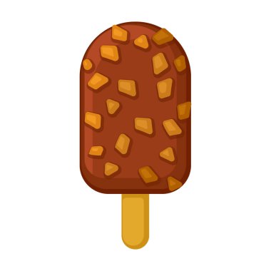 Dondurma vektör simgesi. Çizgi film vektör simgesi beyaz arkaplan dondurmasında izole edilmiş..