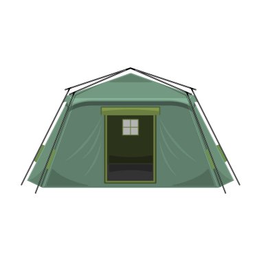 Tent vector icon.Cartoon vector icon isolated on white background tent.