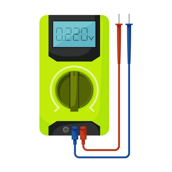 Multimeter vector icon.Cartoon vector icon isolated on white background multimeter. — Stock Vector