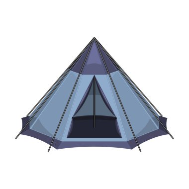 Tent vector icon.Cartoon vector icon isolated on white background tent.