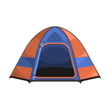 Tent vector icon.Cartoon vector icon isolated on white background tent.