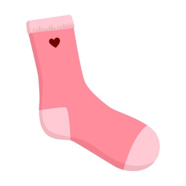 Çorap vektörü simgesi. Çizgi film vektör simgesi beyaz arka plan çorabında izole edildi.