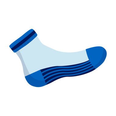 Çorap vektörü simgesi. Çizgi film vektör simgesi beyaz arka plan çorabında izole edildi.