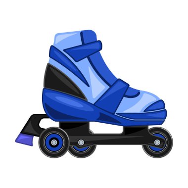 Paten kayma vektörü simgesi. Çizgi film vektör simgesi beyaz arka plan paten üzerinde izole edildi.