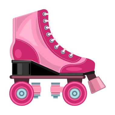 Paten kayma vektörü simgesi. Çizgi film vektör simgesi beyaz arka plan paten üzerinde izole edildi.