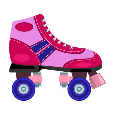 Paten kayma vektörü simgesi. Çizgi film vektör simgesi beyaz arka plan paten üzerinde izole edildi.