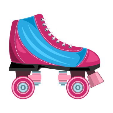 Paten kayma vektörü simgesi. Çizgi film vektör simgesi beyaz arka plan paten üzerinde izole edildi.