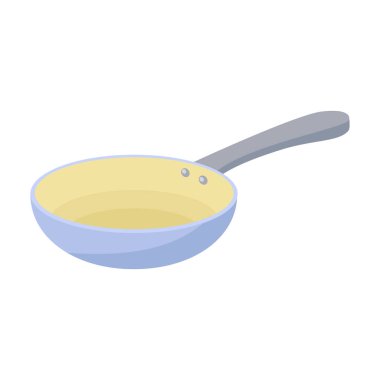 Pan vektör simgesi. Beyaz arkaplan üzerinde izole edilmiş çizgi film vektör simgesi.