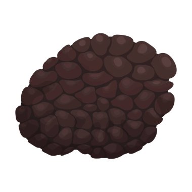 Yer mantarı vektör simgesi. Çizgi film vektör simgesi beyaz arkaplan mantarı üzerinde izole edildi.