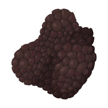 Yer mantarı vektör simgesi. Çizgi film vektör simgesi beyaz arkaplan mantarı üzerinde izole edildi.