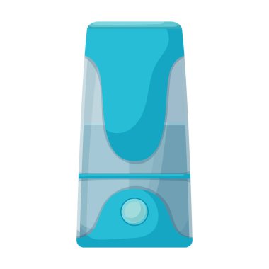 Nemlendirici vektör simgesi. Beyaz arkaplan nemlendiricisinde karikatür vektör simgesi izole edildi.