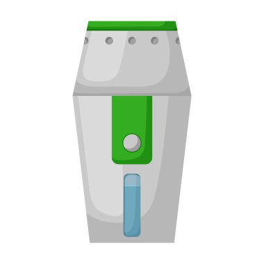 Nemlendirici vektör simgesi. Beyaz arkaplan nemlendiricisinde karikatür vektör simgesi izole edildi.