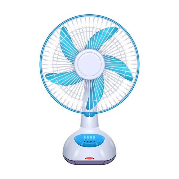 Fan vector icon.Realistic vector icon isolated on white background fan. — Stock Vector