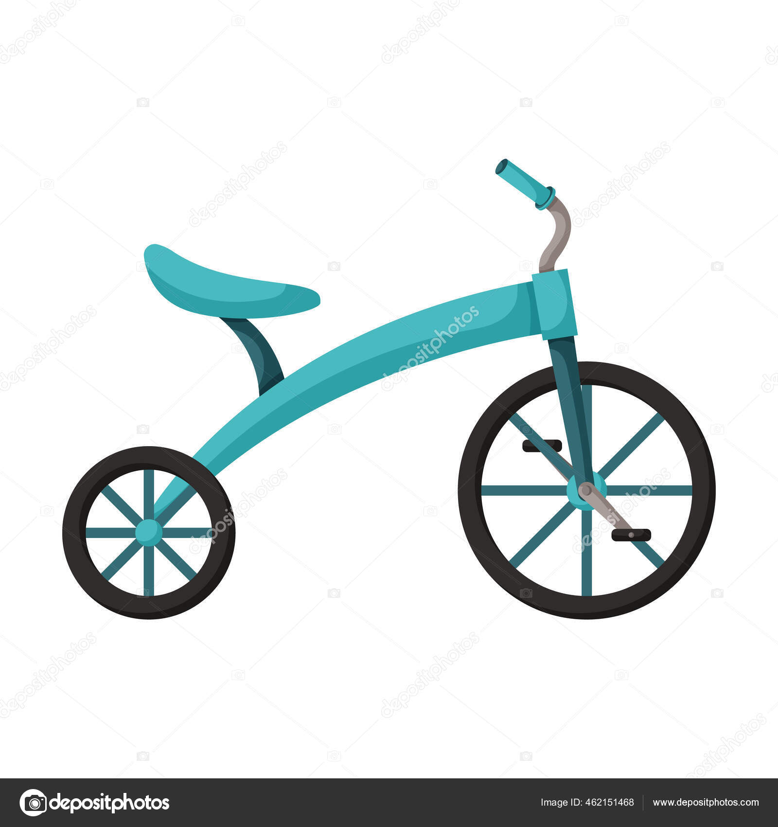 子供の自転車孤立漫画のアイコン ベクトルイラスト子供の自転車白い背景に ベクトル漫画アイコン子供自転車 ストックベクター C Vectorvicephoto