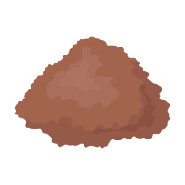 Kakao çekirdeği izole çizgi film çizim ikonu. Beyaz arka planda vektör illüstrasyon çikolatalı meyve. Vektör karikatür simgesi kakao çekirdeği.