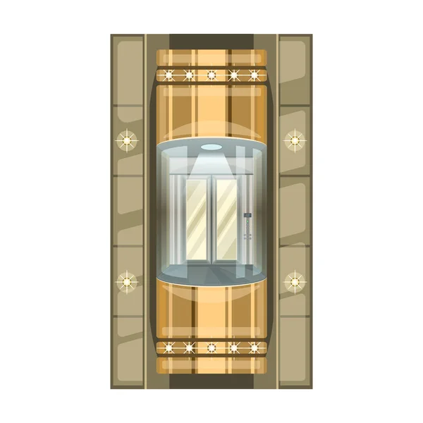 リフトベクトルのアイコンのエレベーター.リフトの白い背景エレベーターに隔離された漫画のベクトルのアイコン. — ストックベクタ