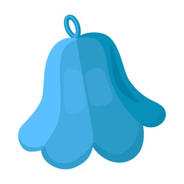 Sauna şapka vektör simgesi. Çizgi film vektör simgesi beyaz arka plan sauna şapkasında izole edildi.