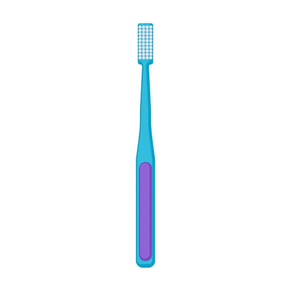 Toothbrush cartoon vector illustration of icon.Cartoon vector icon brush of tooth. Isolated illustration of toothbrush on white background. — Stock Vector