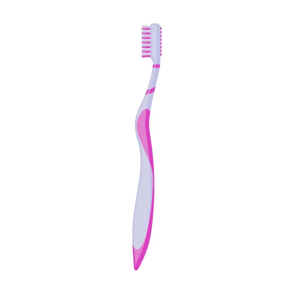 Toothbrush cartoon vector illustration of icon.Cartoon vector icon brush of tooth. Isolated illustration of toothbrush on white background. — Stock Vector