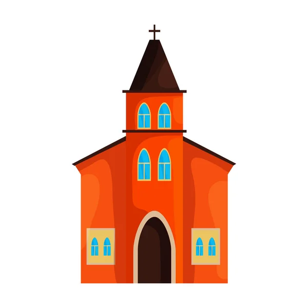 Kirche Vektor icon.Cartoon Vektor Symbol isoliert auf weißem Hintergrund Kirche. — Stockvektor