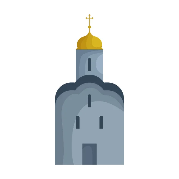 Ícone vetor Igreja icon.Cartoon vetor isolado na igreja fundo branco. — Vetor de Stock