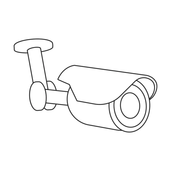 Kamera cctv Vektor icon.Outline Vektor icon isolierte Abbildung auf weißem Hintergrund Kamera cctv. — Stockvektor