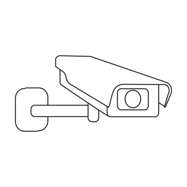 Kamera cctv Vektor icon.Outline Vektor icon isolierte Abbildung auf weißem Hintergrund Kamera cctv. — Stockvektor