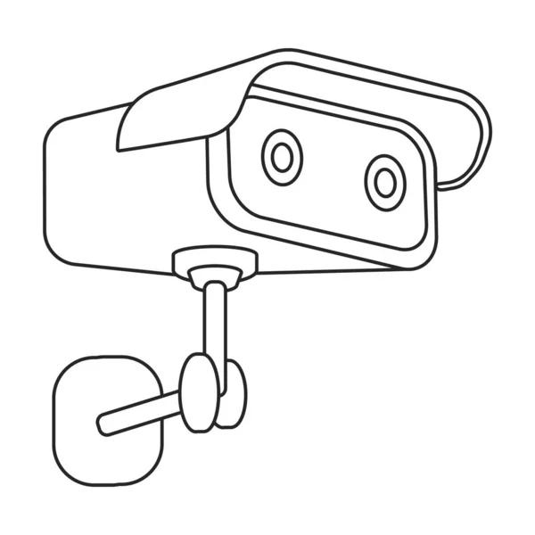 Kamera cctv Vektor icon.Outline Vektor icon isolierte Abbildung auf weißem Hintergrund Kamera cctv. — Stockvektor