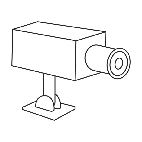 Kamera cctv Vektor icon.Outline Vektor icon isolierte Abbildung auf weißem Hintergrund Kamera cctv. — Stockvektor