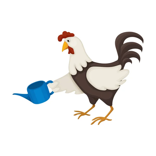 Cazzo di animale cartone animato vettore icon.Cartoon vettore illustrazione gallo. Illustrazione isolata dell'icona del gallo di gallo su sfondo bianco. — Vettoriale Stock