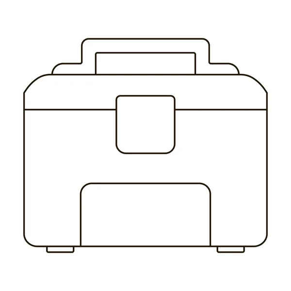 Icône vectorielle de la boîte à glace.Décrivez l'icône vectorielle isolée sur fond blanc. — Image vectorielle
