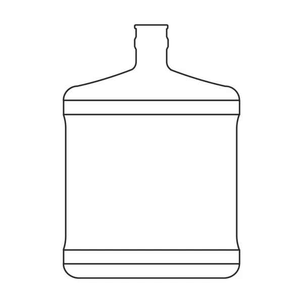 Icono de vector de botella. Icono de vector realista aislado en botella de fondo blanco. — Archivo Imágenes Vectoriales