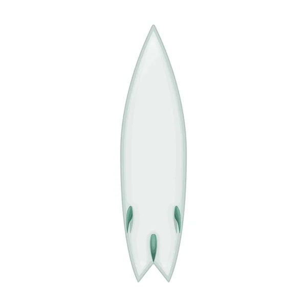 Surfboard cartoon vector icon.Cartoon vector illustration surf Isolated illustration of surfboard icon on white background. — Stock Vector
