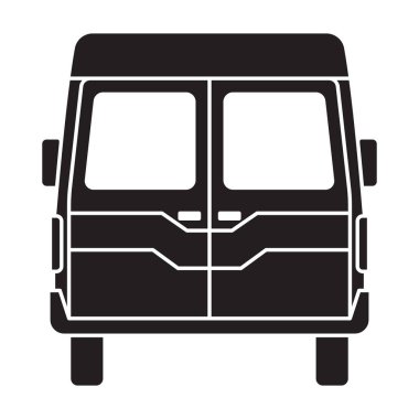 Ambulans aracı siyah vektör ikonu. Beyaz arka planda vektör illüstrasyon acil durum arabası. Ambulans acil durumunun izole siyah illüstrasyon simgesi.