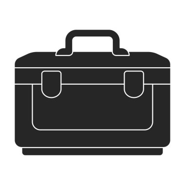 Kutu buz vektörü siyah simgesi. Beyaz arkaplanda vektör illüstrasyon dondurucusu. Buz kutusunun izole edilmiş siyah illüstrasyon simgesi.