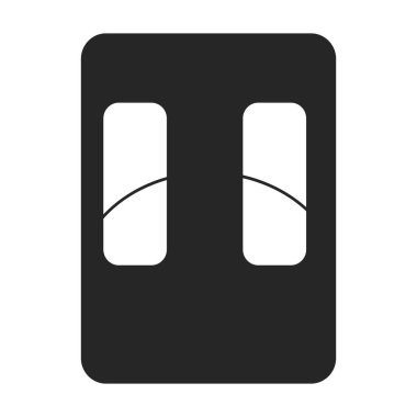 Siyah böcek vektörü ikonu için tuzak. Beyaz arkaplandaki torba için vektör illüstrasyon tuzağı. Lamba böceğinin izole edilmiş siyah çizim simgesi.