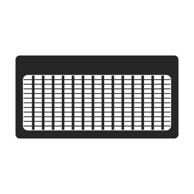 Siyah böcek vektörü ikonu için tuzak. Beyaz arkaplandaki torba için vektör illüstrasyon tuzağı. Lamba böceğinin izole edilmiş siyah çizim simgesi.