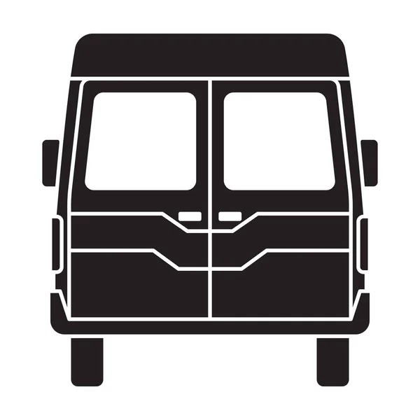 Ambulancia coche vector icono negro. Ilustración vectorial coche de emergencia sobre fondo blanco. Icono de ilustración en negro aislado de emergencia de ambulancia. — Vector de stock